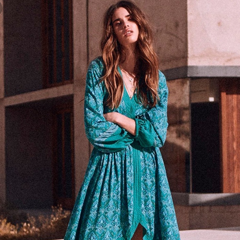 Jewel soirée spell designs dress emerald